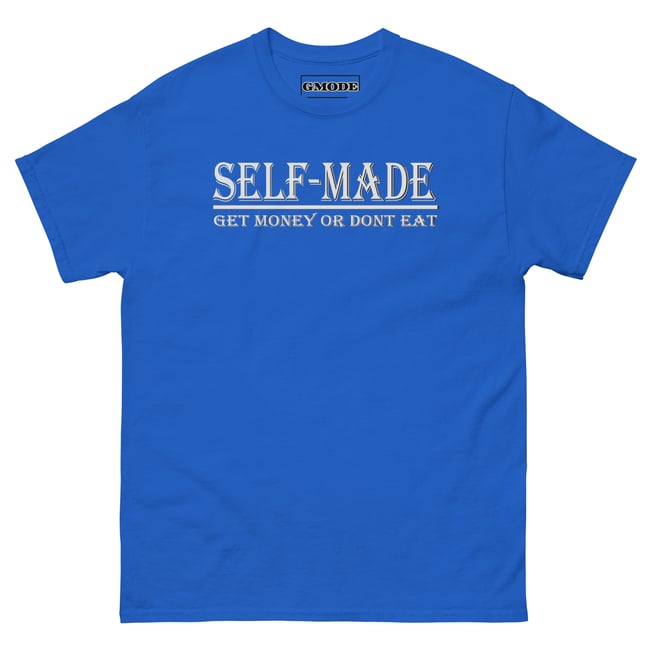 Selfmade  classic tee white writing