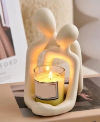 Image 1 of Abstract Couple Statue,Hugging Lovers Sculptures Resin Love Figurines 