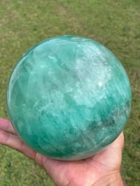 Image 9 of Green Fluorite Sphere Statement Piece #806
