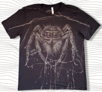 Image 1 of “SPIDERWEBS” BLEACH PAINTED T-SHIRT XL