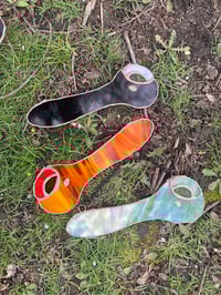 Image 1 of Stained Glass 🍃Bowl hanging (multiple)