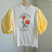 Image 1 of Reworked Puff Sleeve T-shirt California Native 