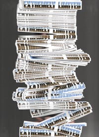 “Chrome fonts” 8.5x11 inch signed prints