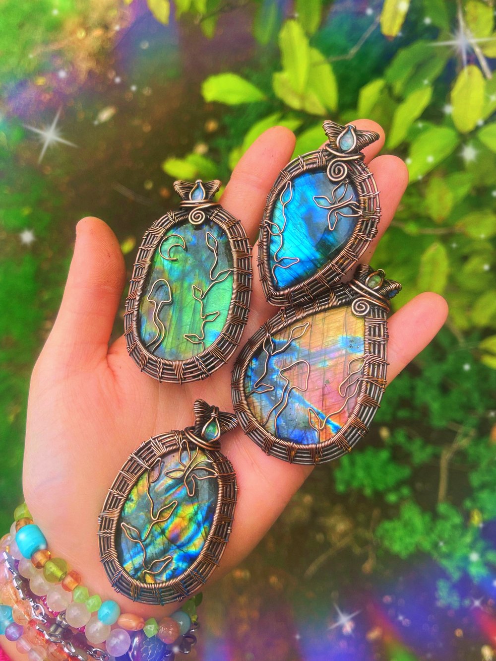 Labradorite Butterfly Pendant 🦋