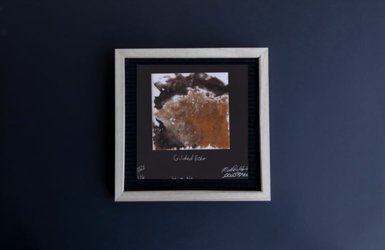 ‘Gilded Echo’ Ink Tile Print Limited Edition 