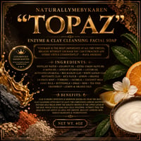 Image 2 of “TOPAZ” ENZYME & CLAY CLEANSING FACIAL SOAP