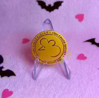 Image 4 of 1.5 Inch Mouse symbol - Matte Gold Plated Finish Pin