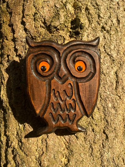 Image of WOOD CUT OWL 2