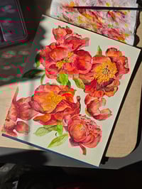 Image 4 of "Peonies" Original