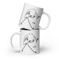 Image 2 of White glossy mug FROG