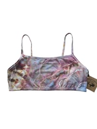 Image 3 of L/XL (40) Bralette in Soft Muted Geode Ice Dye