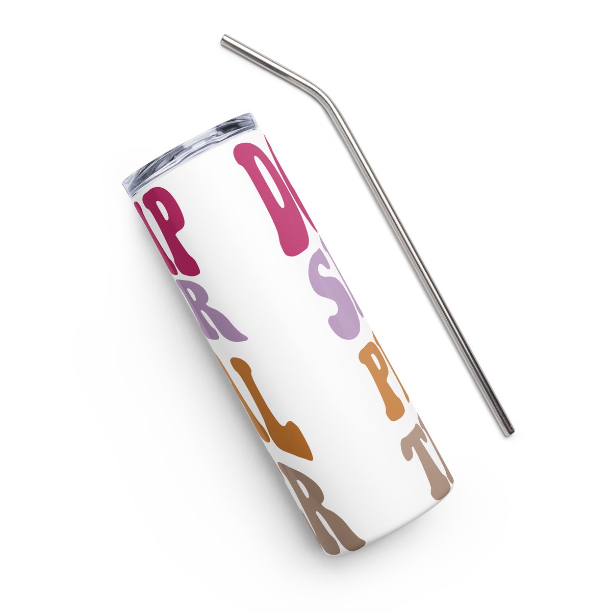 "Don't trip she loves her personal trainer" Stainless steel tumbler