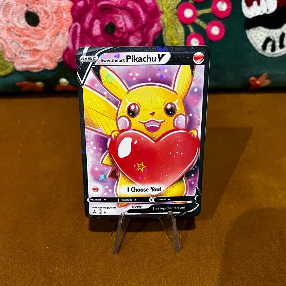 Sweetheart Pikachu Celebration Trading Card