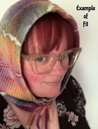 Image 8 of Adult Knit Balaclava in Mermaid Geode Ice Dye