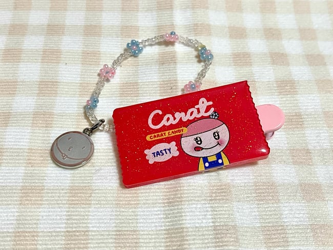 carat candy acrylic hair clip