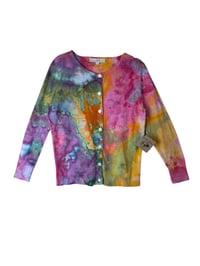 Image 7 of ♻️ UPCYCLED S 100% Cotton Sweater Cardigan in Euphoria 