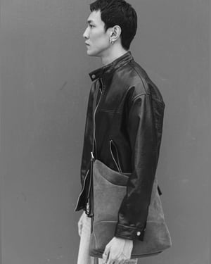 Stand Collar Biker Low Stock