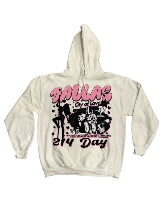 Image of 214DAY CITY LOVE HOODIE (WHITE)