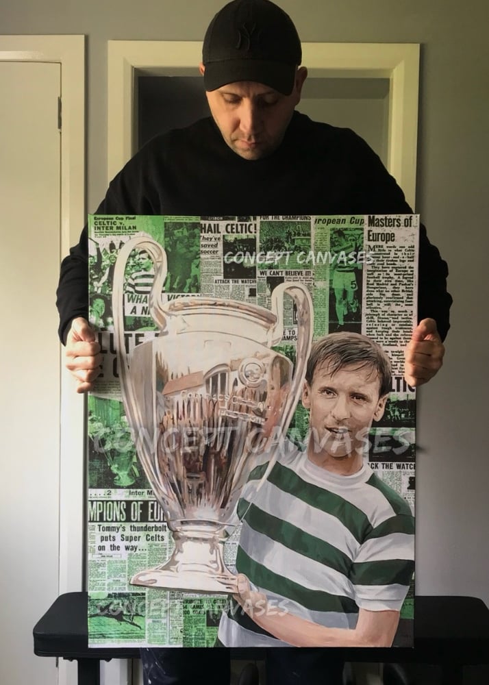 Image of Billy McNeill ‘Read All About It’ MIXED MEDIA RESIN ORIGINAL 