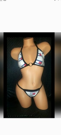Image 3 of Sporty Thong Bikini. 4 PRINTS