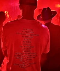 Image 1 of É Soul Cultura T - Shirt - No Biting, No fighting, No Celebrity Fighting. 