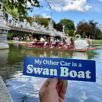 Image 1 of My Other Car is a Swan Boat Bumper Sticker