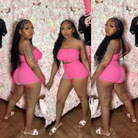 Image 1 of Pink Tube Shorts 