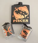 Pisces Zodiac Flask Set – Rose Gold Edition