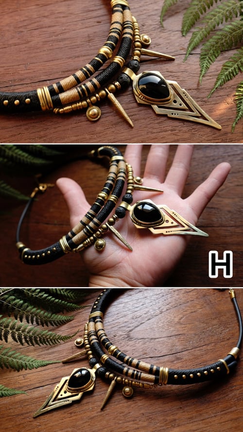 Image of Lilith black Onyx necklace