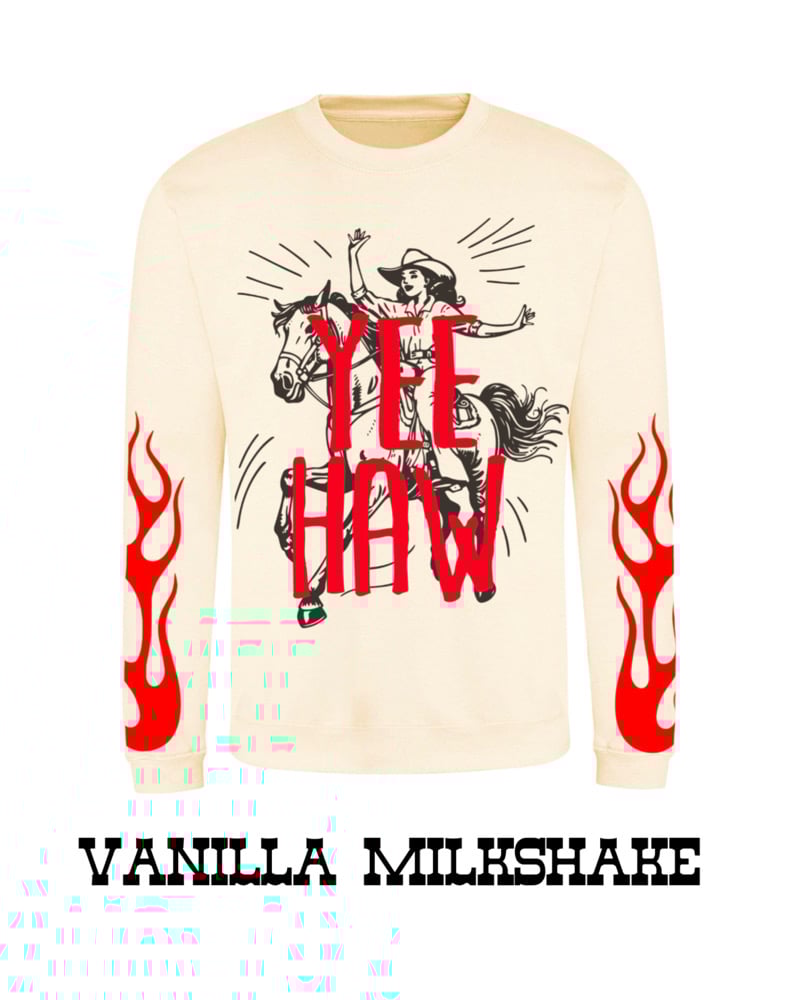 Image of Yeehaw up in flames sweater 