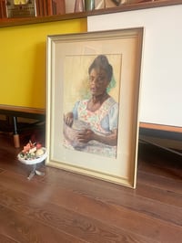 Image 2 of Mid Century Watercolour Portrait