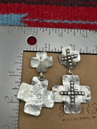 Image 5 of Double Cross Earrings