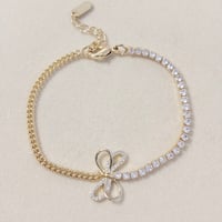 Image 2 of White Bow Bracelet