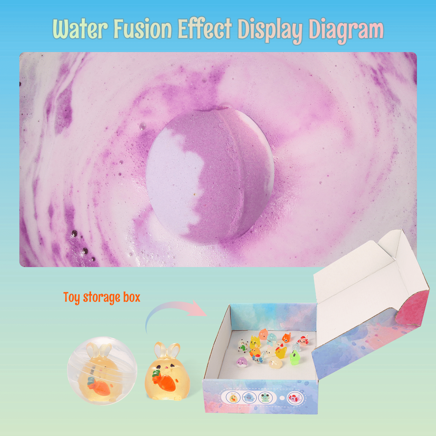 Image of Bath Bombs for Kids with Toys Inside - 15 Pack Kids Bath Bombs with Glow in The Dark Bath Toys Insid