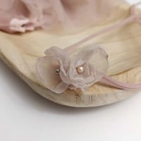 Image 2 of Newborn girls set with headband | Rosalie | pastel pink