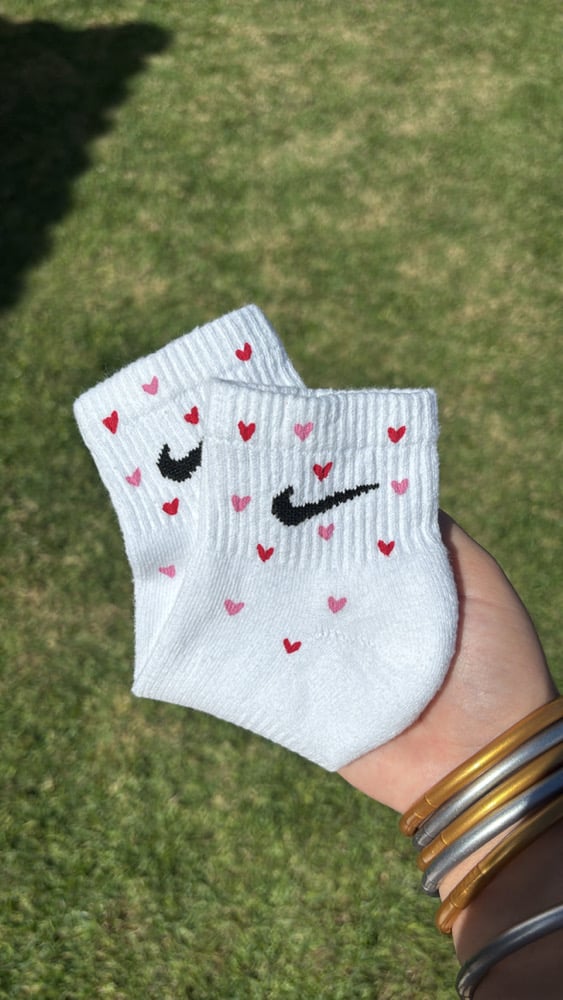 valentine nike socks
