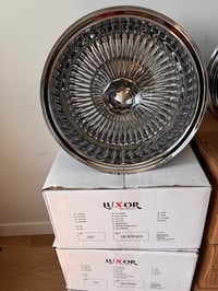 Image 3 of 14x7 100 spoke wire wheels 