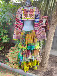 Image 13 of Vintage Fez Crop Tribal Top chest 30 inches