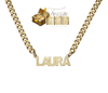 Name Necklace with Cuban Chain 