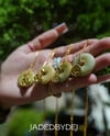 green tea donut necklace