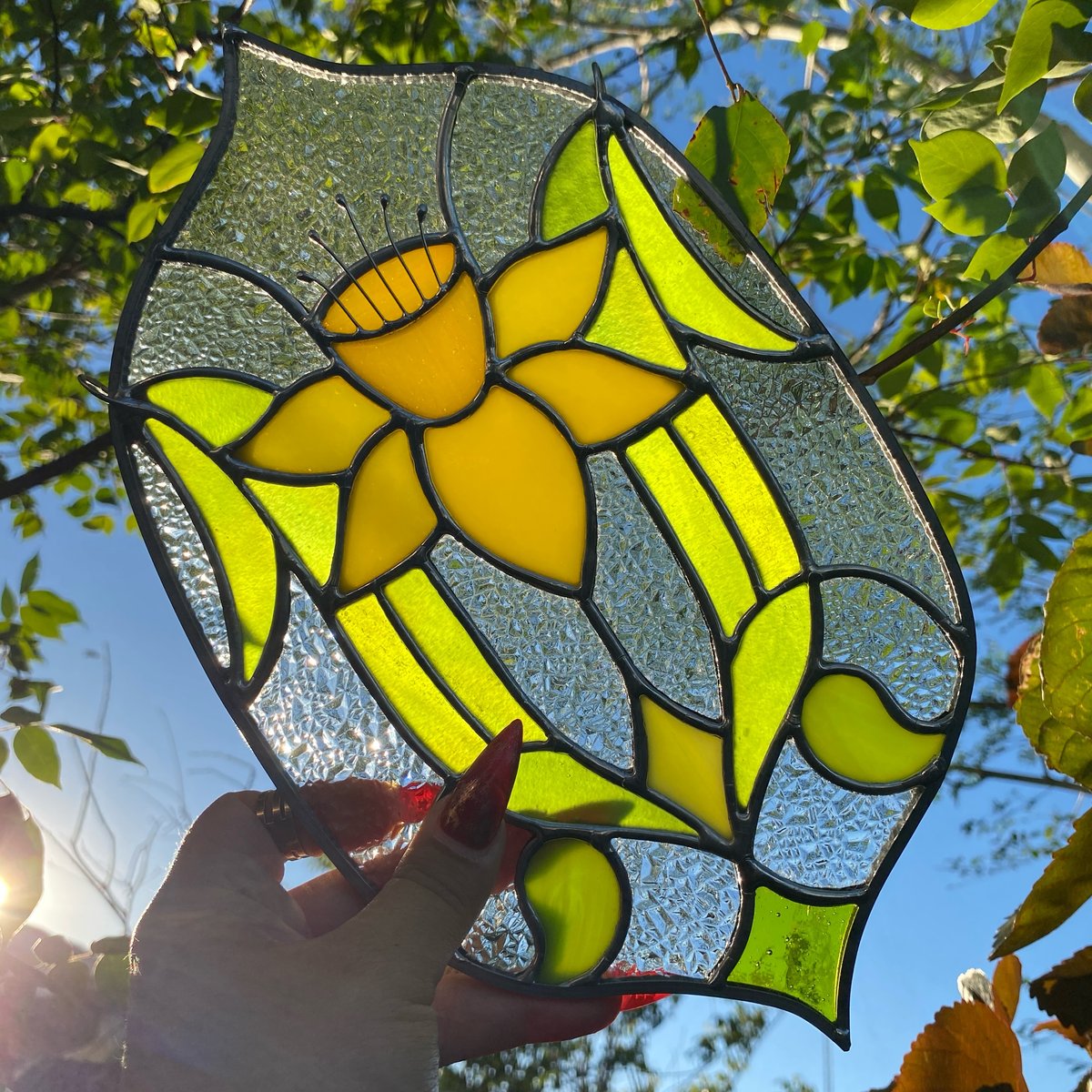 Image of Art Nouveau Daffodil Panel