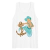Anchor's Away Unisex Tank Top- Aqua Mermaid