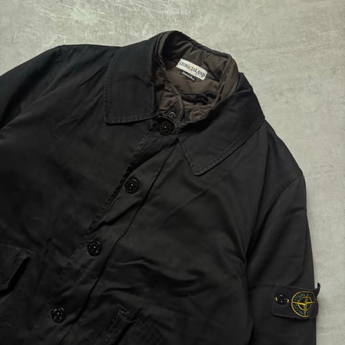 Image of AW 2002 Stone Island Raso Gommata Duel Layer Trench, size XL