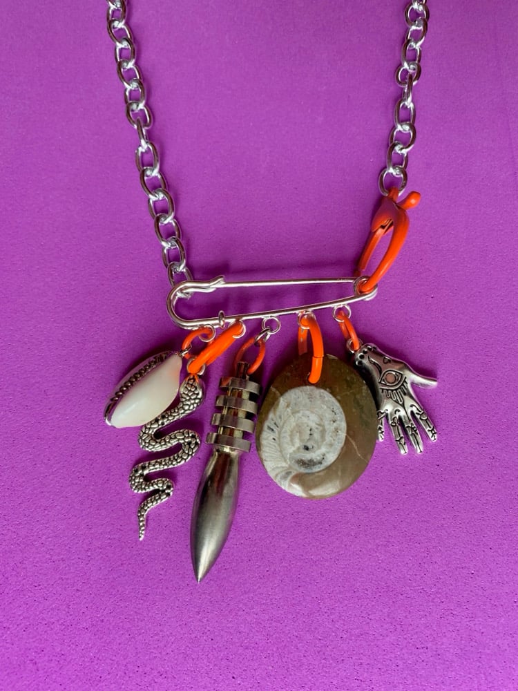 Trash Collector Chain Charm Necklace