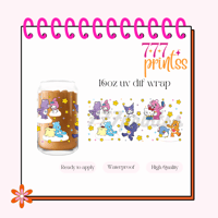 Kawaii Bears UV DTF Cup wrap