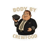 Image 2 of Body by crewfood sticker