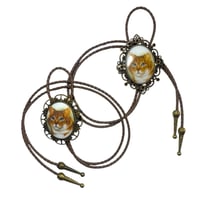 Image 1 of Orange Cat Bolo Tie