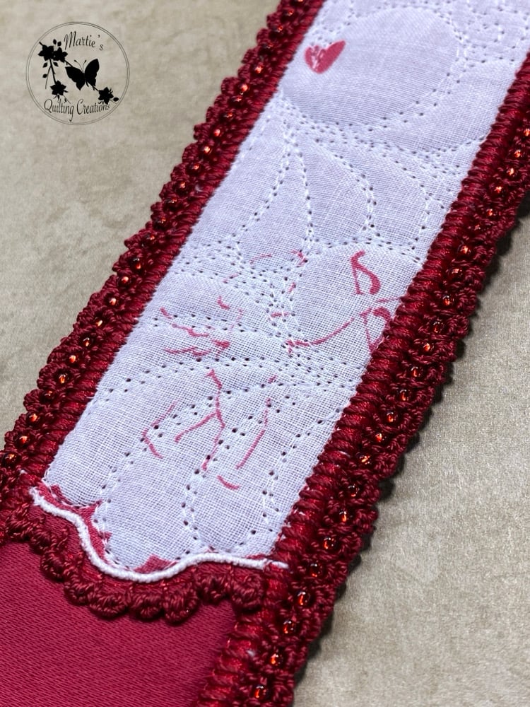 Image of Vintage Heirloom Keepsake Bookmark-  Valentine