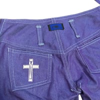 Image 3 of Punk cross pants with apron 