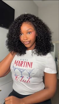 Image 3 of Glueless kinky curly wig 